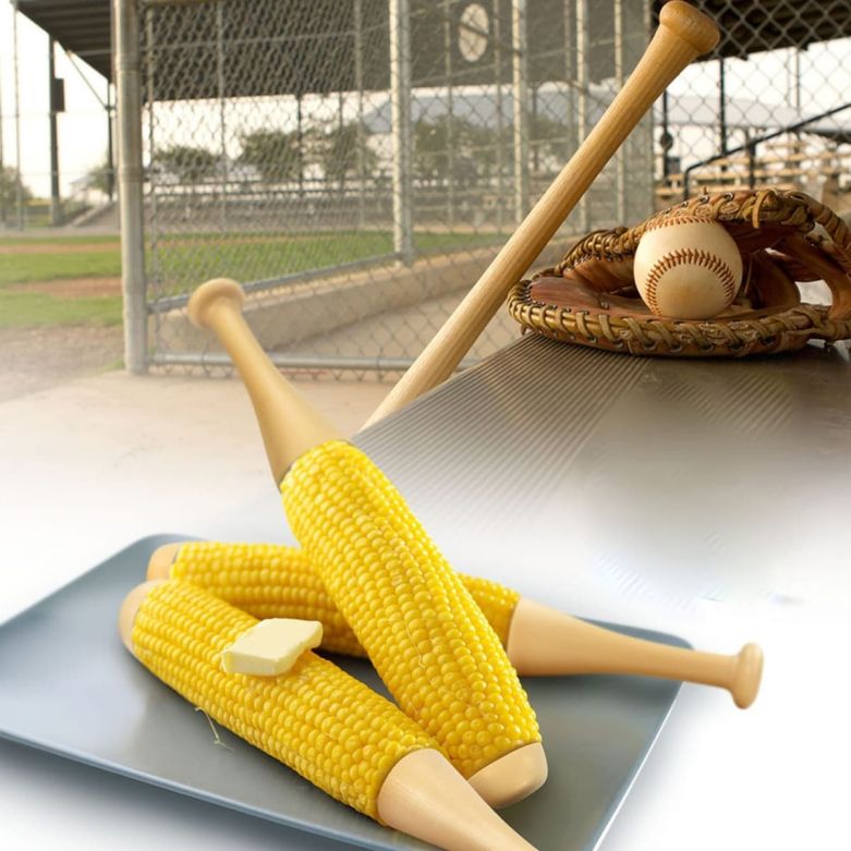 Baseball Bat Corn on the Cob Holders (Set of 2)
