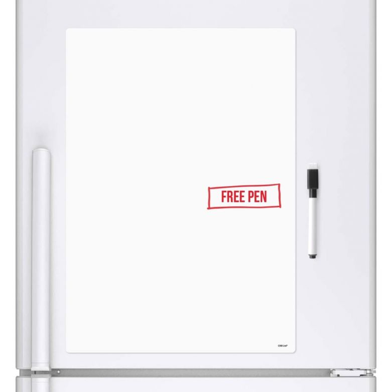 Blank Memo Whiteboard & Dry Wipe Pen (A4 Magnetic Fridge Board)