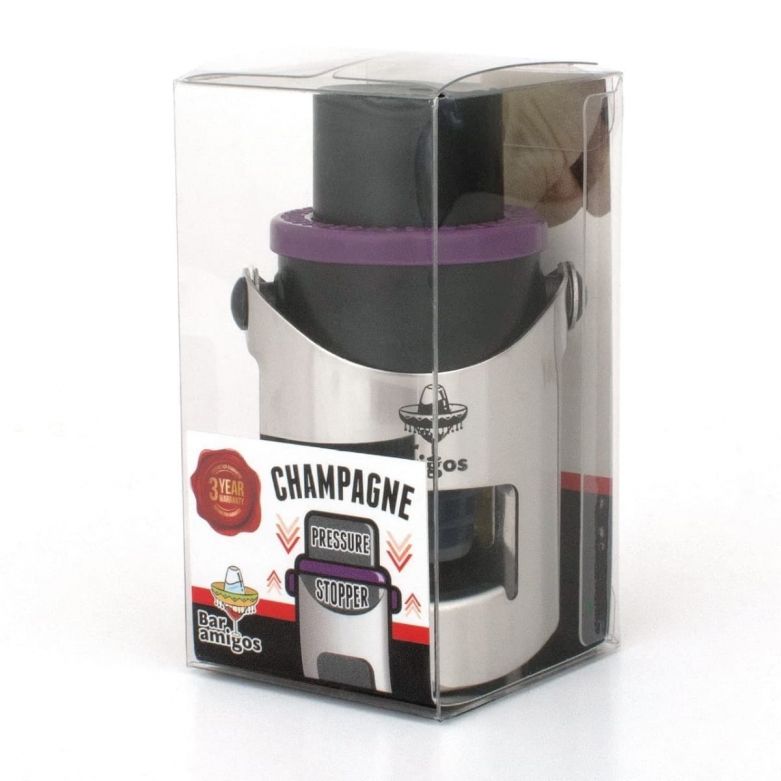 Bar Amigos Champagne Pressure Stopper (Purple)