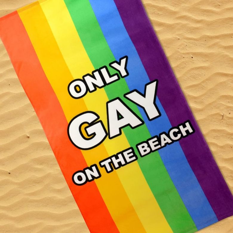 Only Gay on the Beach Towel