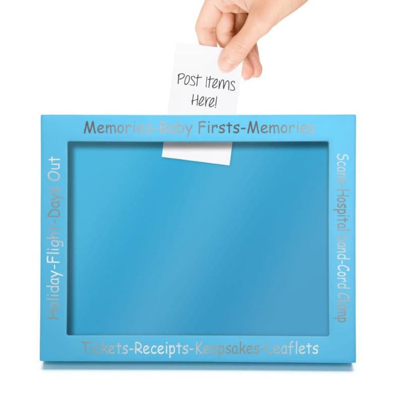 Memory & Keepsake Picture Display Frame (Blue)