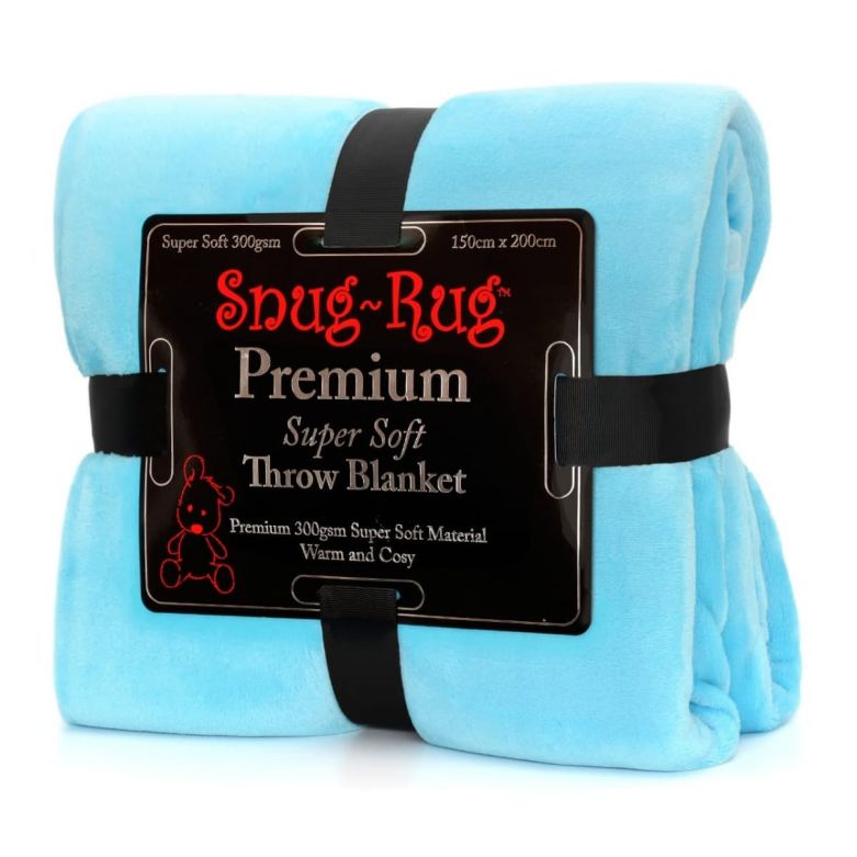 Snug-Rug Premium Throw Blanket (Scuba Blue)