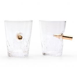 Bar Bespoke Bullet Crack Shots 60ml Shot Glasses (Set of 2)