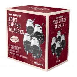 Bar Bespoke Port Sipper Glasses Set (Pack of 4)
