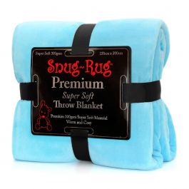 Snug-Rug Premium Throw Blanket (Scuba Blue)