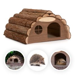 Wooden Hedgehog Shelter House