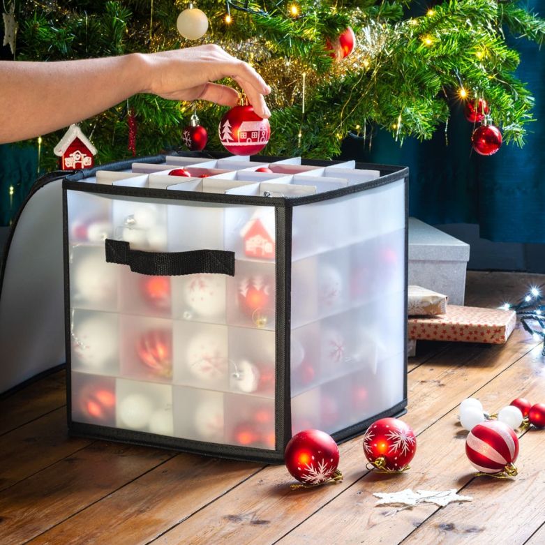 Christmas Bauble Storage Bag – Clear 