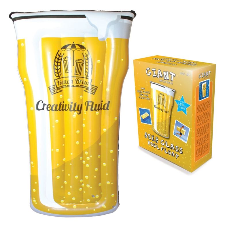 Pint Glass Pool Float Adult Inflatable Lounger (150cm)