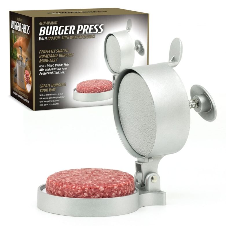 Burger Press Spring-Loaded