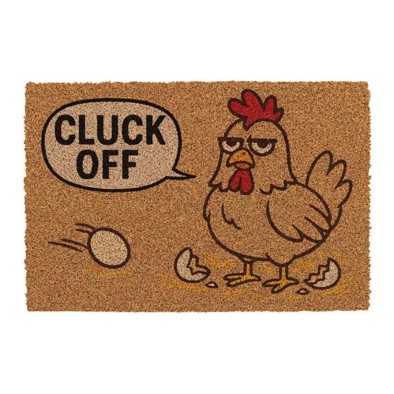 Cluck Off Chicken Novelty Doormat 60 x 40cm