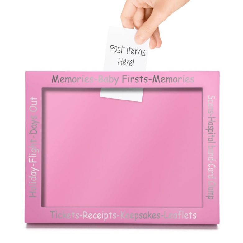 Memory & Keepsake Picture Display Frame (Pink)