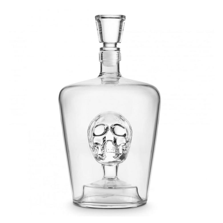 Empty Brain Freeze Final Touch Skull Decanter