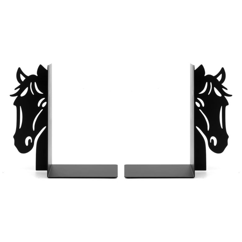 Set of 2 Metal Bookends - Horse V2
