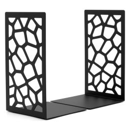 Set of 2 Metal Bookends - Abstract