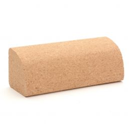 Zen Yoga Wedge Quarter Round Cork Block (23cm)