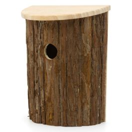 Easy Access Bird House (3.2cm Hole) Wood Nest Box / Hinged Lid