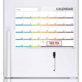 31 Day / 1 Month Planner & Dry Wipe Pen (A3 Magnetic Fridge Board)