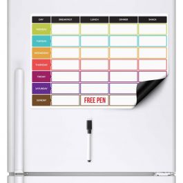 Diet Weekly Meal Planner & Dry Wipe Pen (A3 Magnetic Fridge Board)