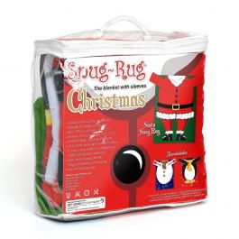 Snug-Rug Christmas Blanket with Sleeves (Santa)