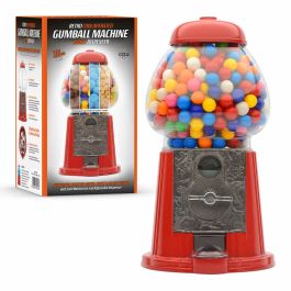 retro red coin operated gumball machine sweet dispenser