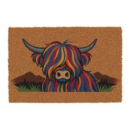 Highland Cow Novelty Doormat 60 x 40cm