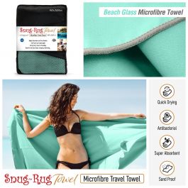 Snug-Rug Microfibre Towel (X-Large) (Beach Glass Turquoise)
