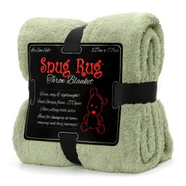 Snug-Rug Sherpa Throw Blanket (Cream)