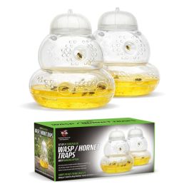 Wasp / Hornet Traps (Pack of 2) Outdoor Honey Pot Catchers