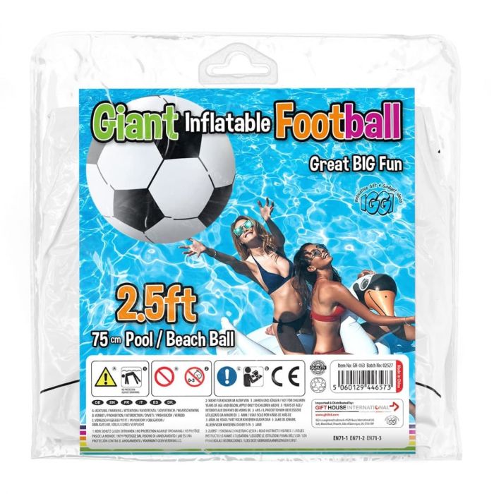 GoFloats 4 Foot Giant Inflatable Football Made From Premium Raft Grade Material 