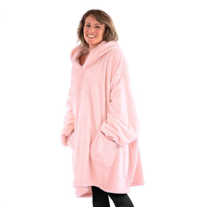 Oversized sherpa fleece hoodie best sale